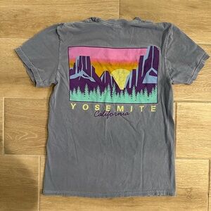 Buzz Yosemite national park California Tshirt purple blue small worn soft